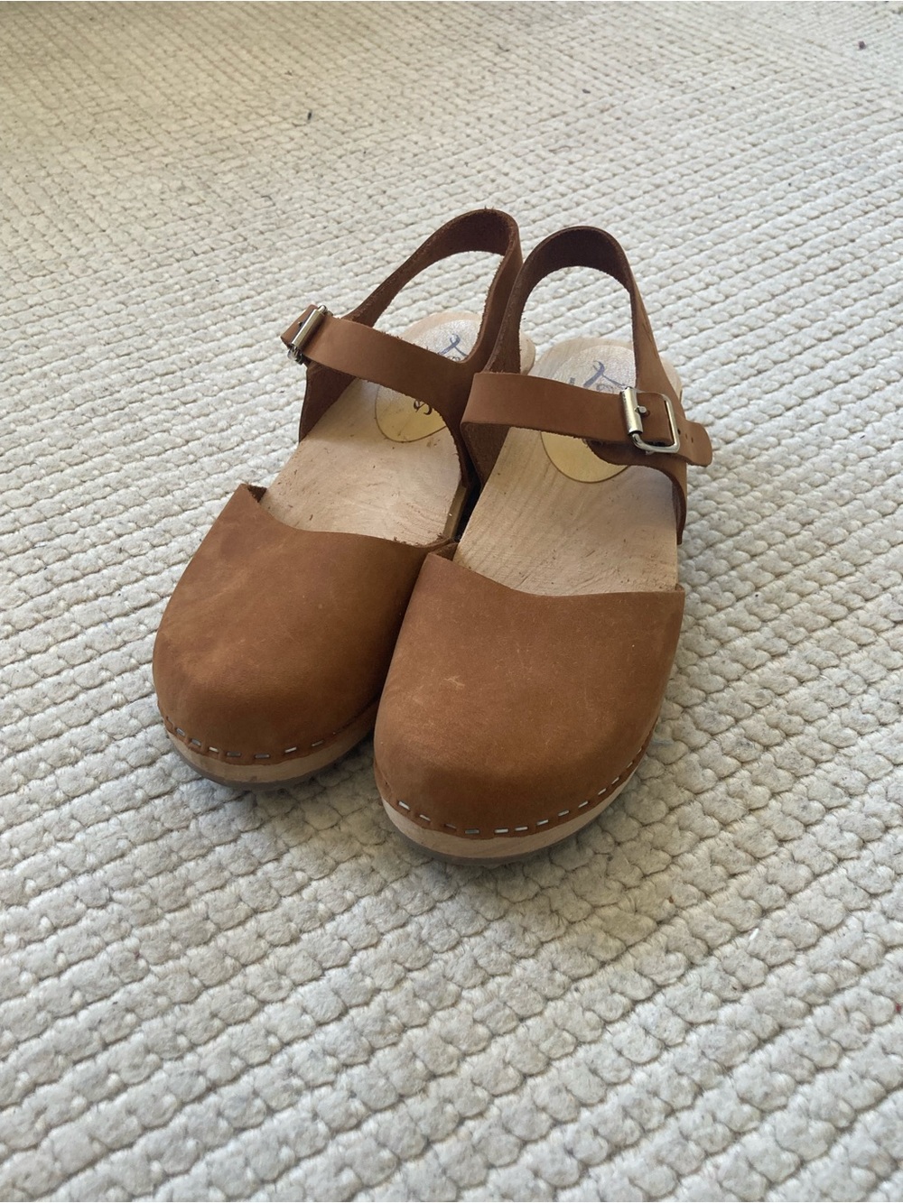 Lotta from Stockholm Suede Slingback Clogs - Picture 2 of 5